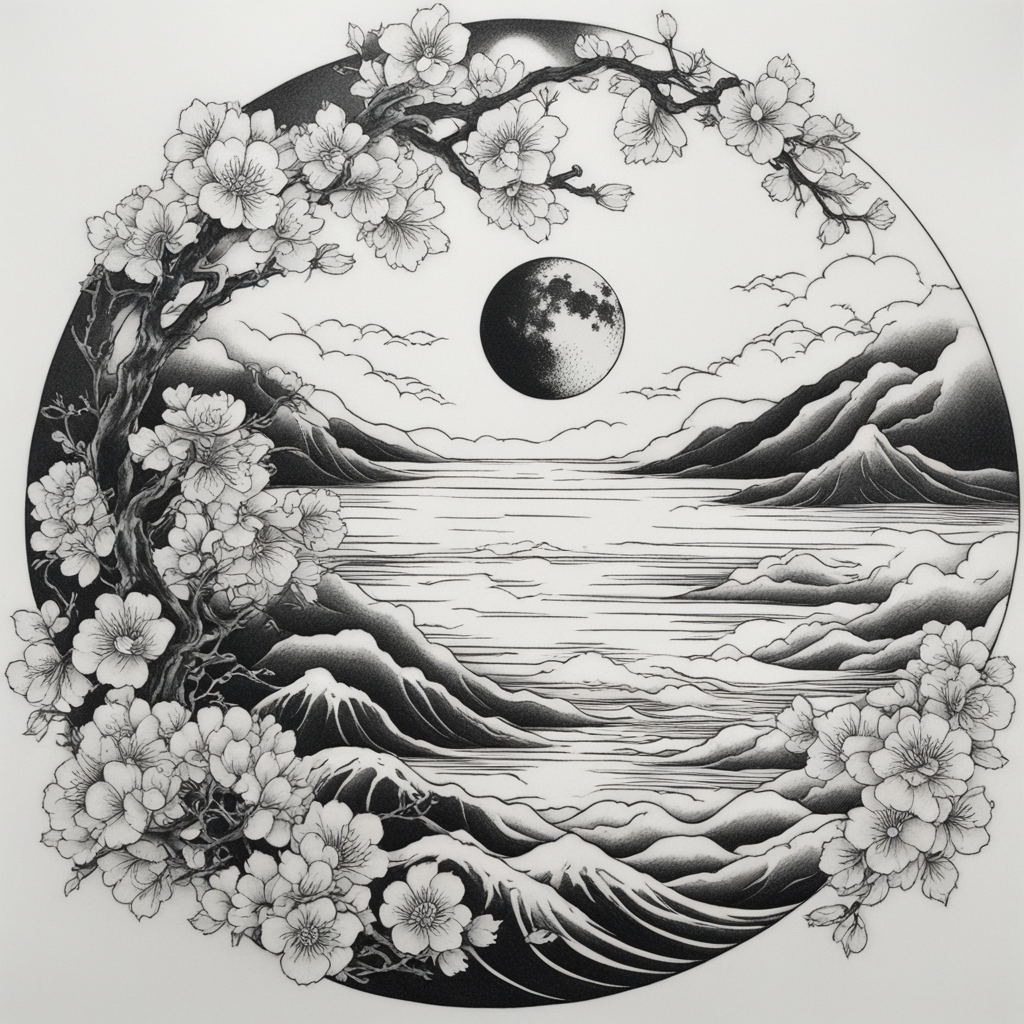 Moon Tattoo Designs design 10, tattoo inspiration