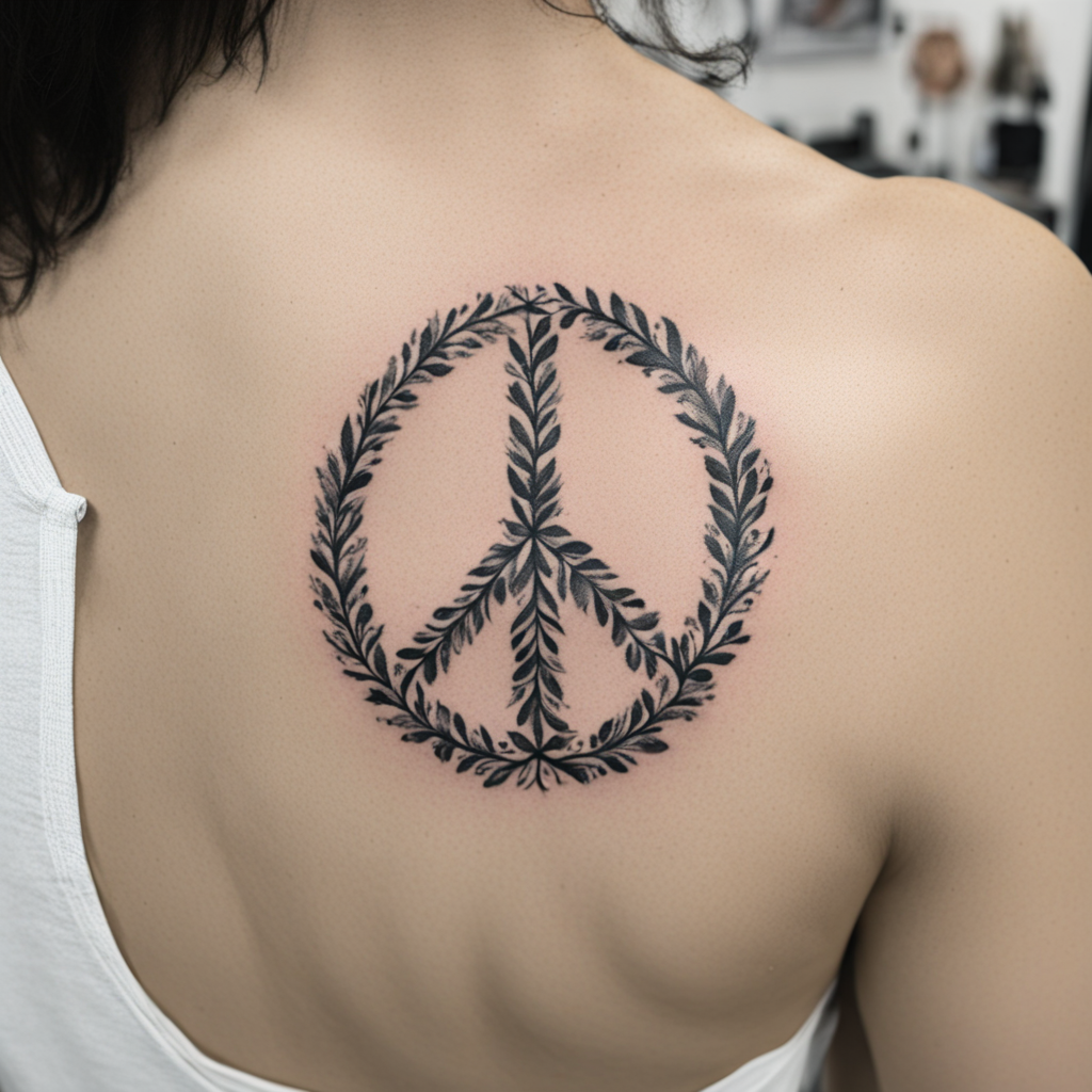 Peace Symbol Tattoo Designs design 1, tattoo inspiration