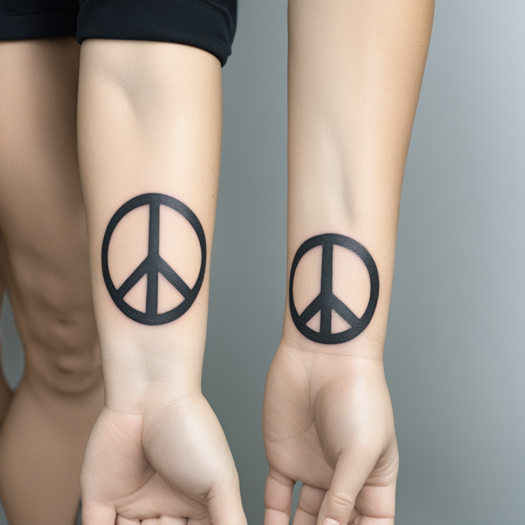 Peace Symbol Tattoo Designs design 2, tattoo inspiration