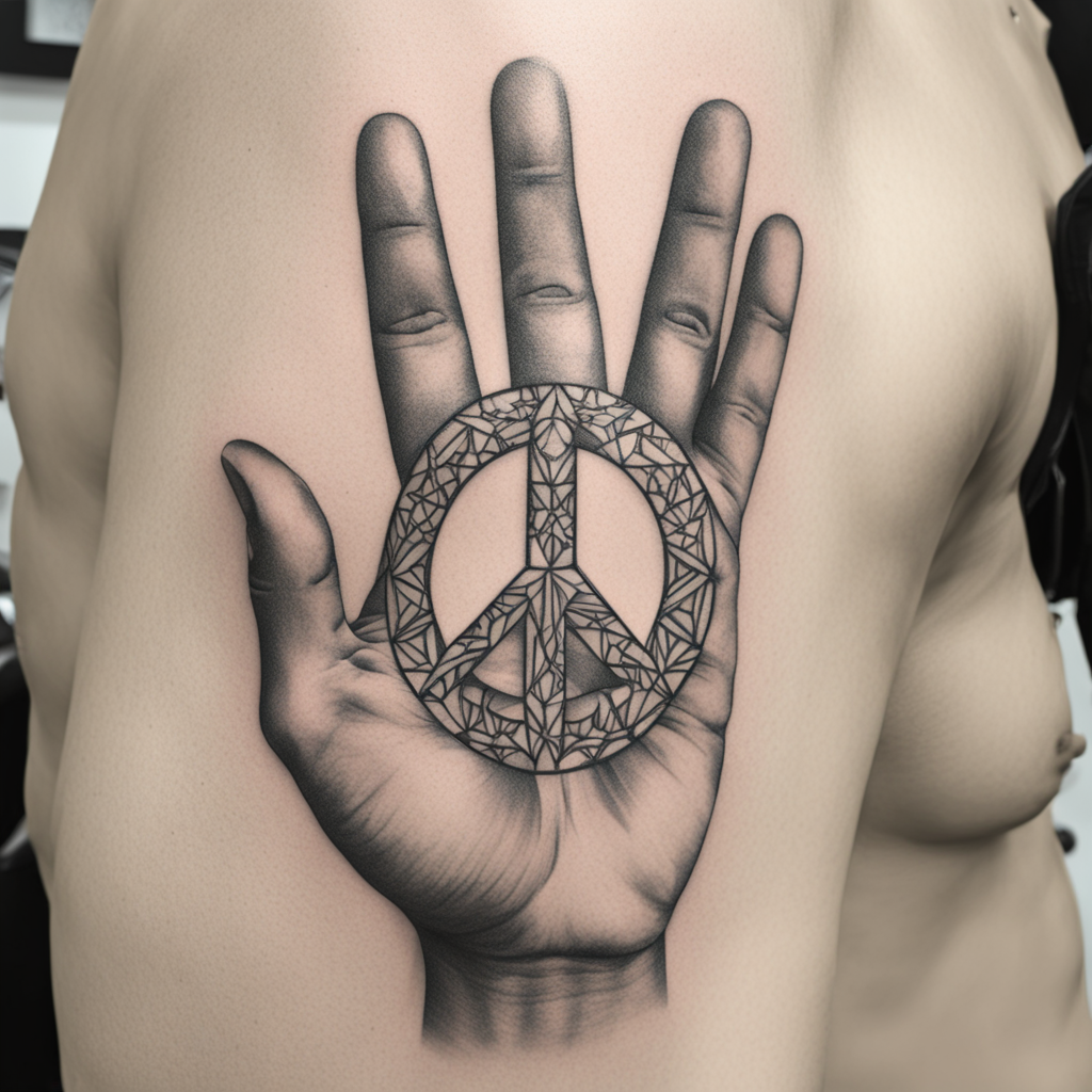 Peace Symbol Tattoo Designs design 12, tattoo inspiration