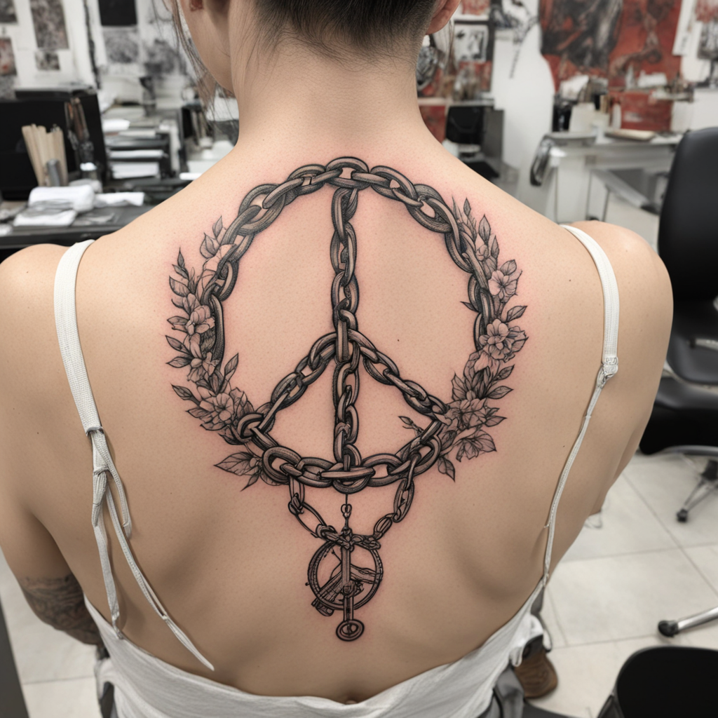 Peace Symbol Tattoo Designs design 13, tattoo inspiration