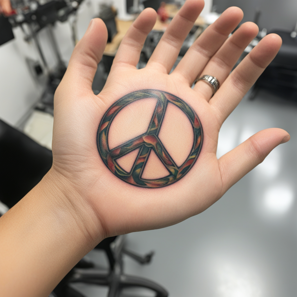 Peace Symbol Tattoo Designs design 14, tattoo inspiration