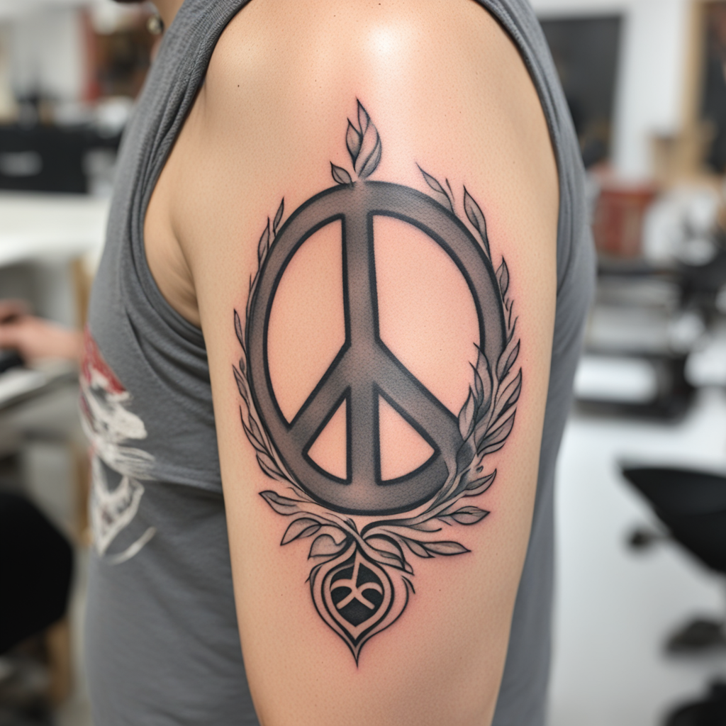 Peace Symbol Tattoo Designs design 15, tattoo inspiration