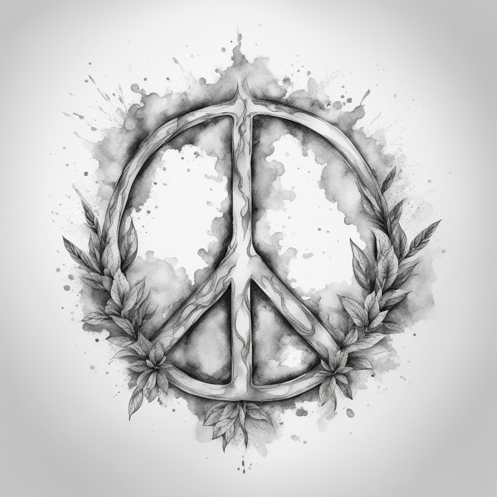 Peace Symbol Tattoo Designs design 17, tattoo inspiration