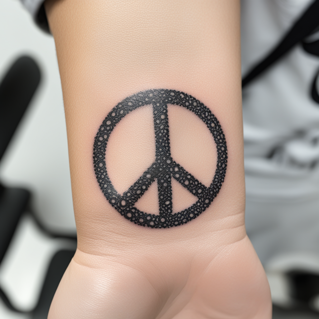 Peace Symbol Tattoo Designs design 4, tattoo inspiration