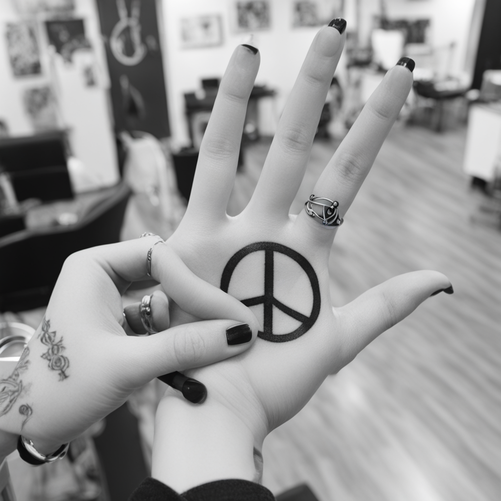 Peace Symbol Tattoo Designs design 34, tattoo inspiration