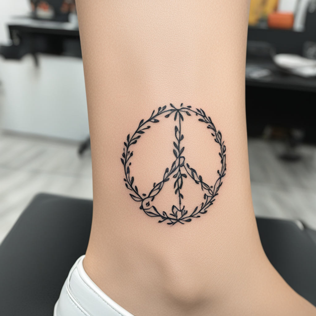 Peace Symbol Tattoo Designs design 38, tattoo inspiration