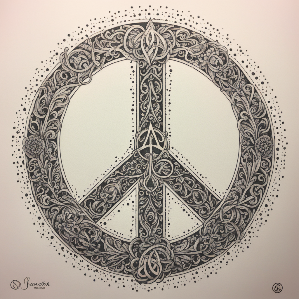 Peace Symbol Tattoo Designs design 40, tattoo inspiration