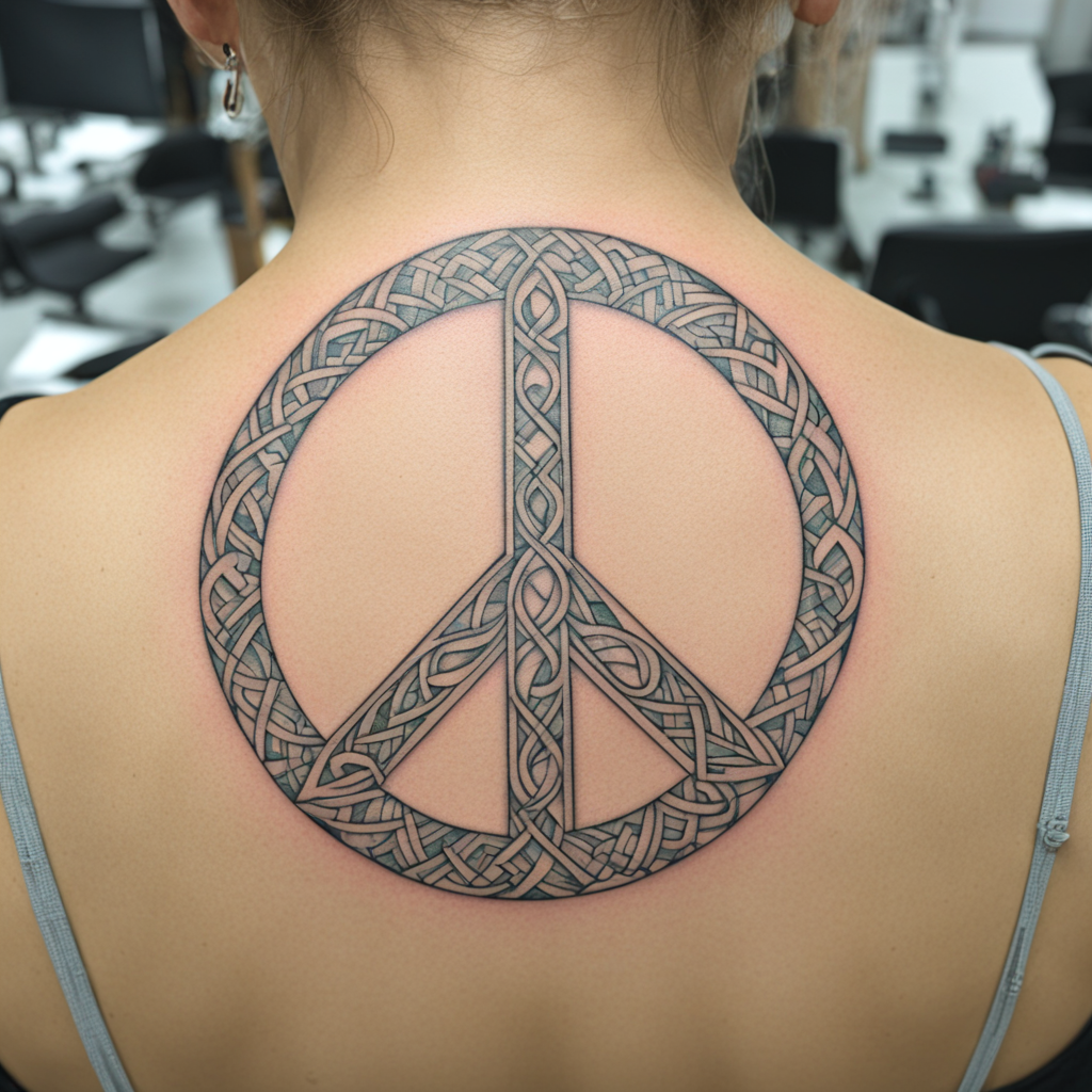 Peace Symbol Tattoo Designs design 41, tattoo inspiration
