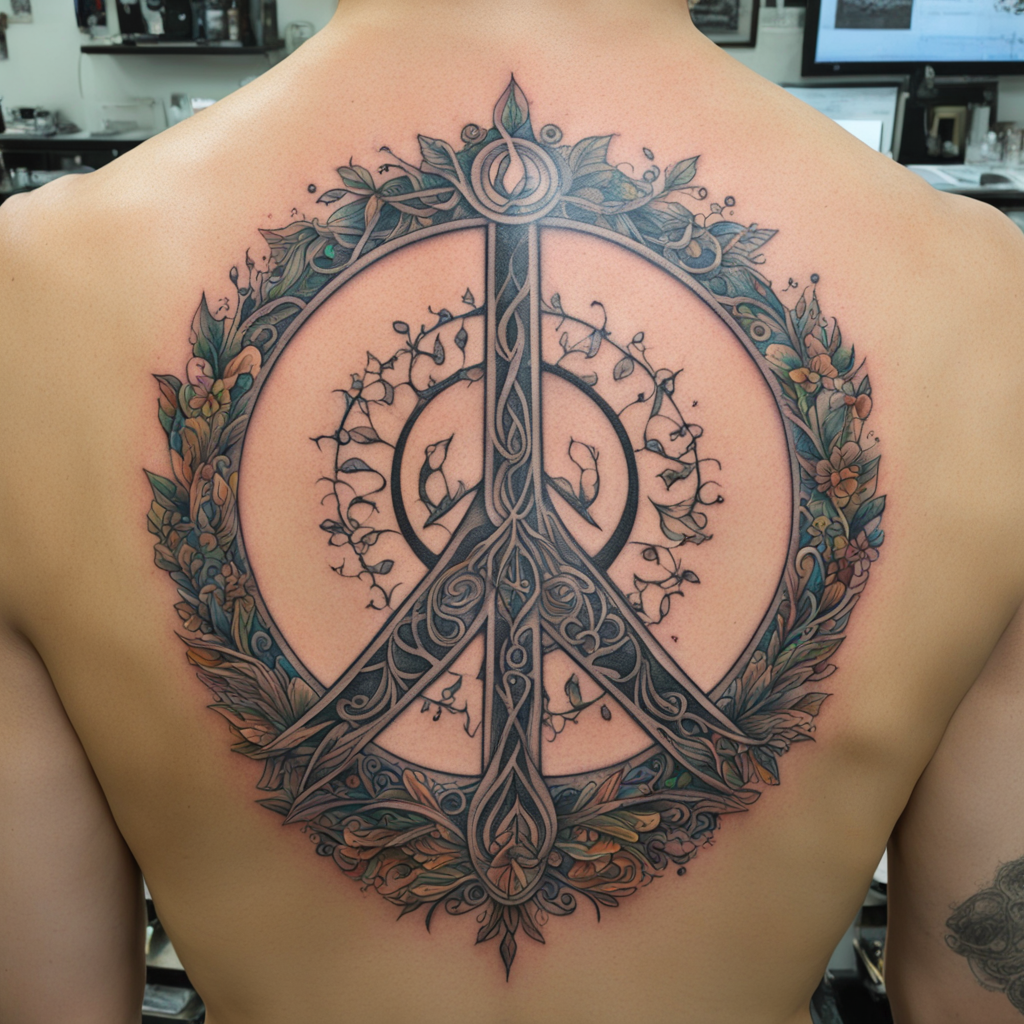 Peace Symbol Tattoo Designs design 49, tattoo inspiration