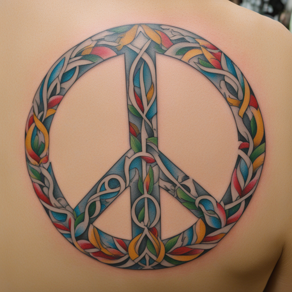 Peace Symbol Tattoo Designs design 50, tattoo inspiration