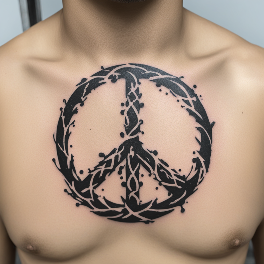 Peace Symbol Tattoo Designs design 54, tattoo inspiration