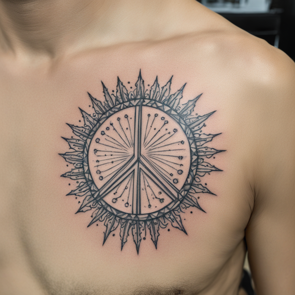 Peace Symbol Tattoo Designs design 55, tattoo inspiration