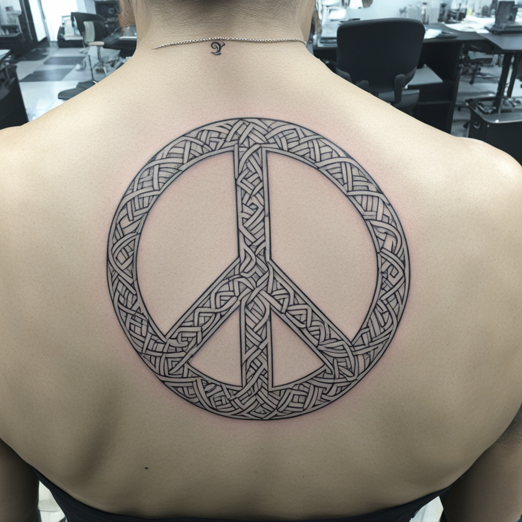 Peace Symbol Existing Without Tension, Peace Symbol Tattoo Designs tattoo design, tattoo inspiration
