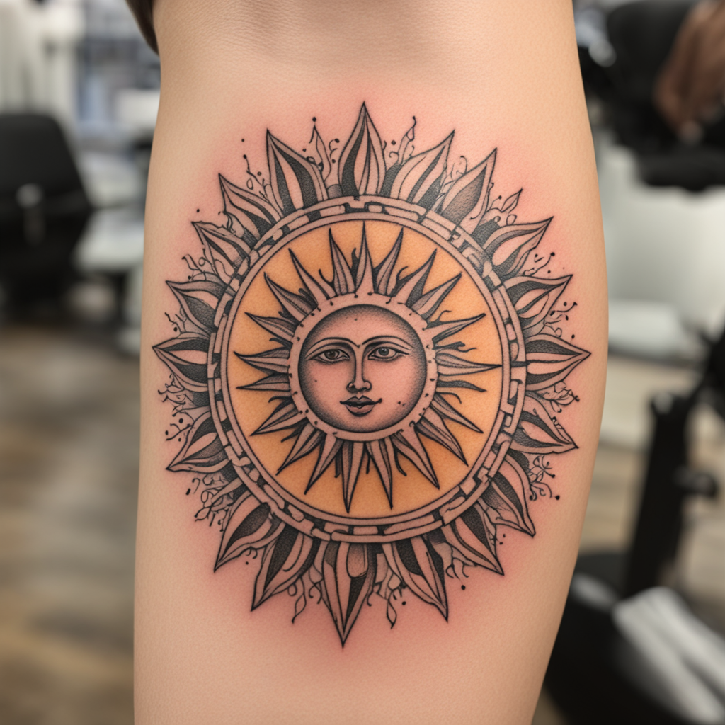 Sun Tattoo Designs design 1, tattoo inspiration