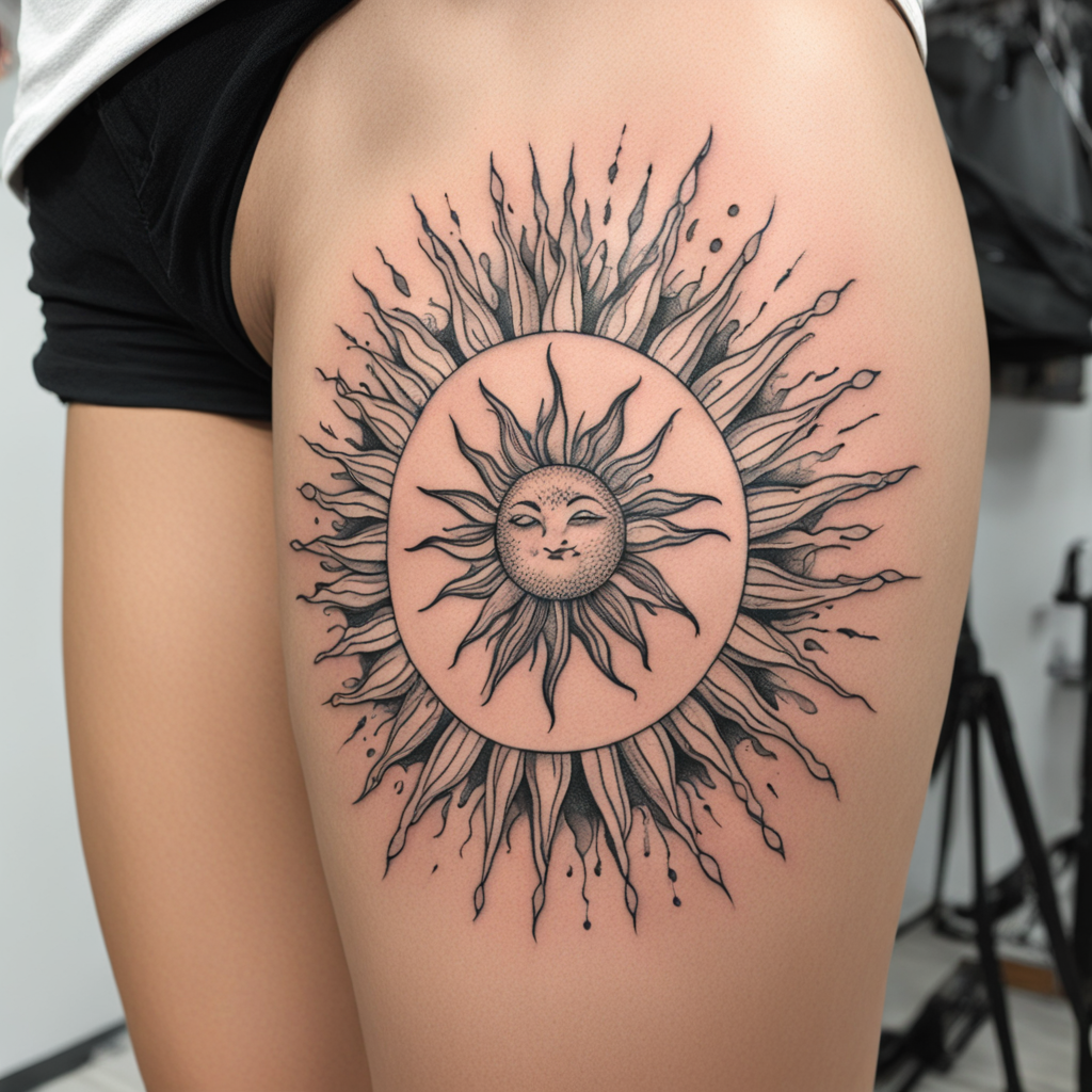 Sun Tattoo Designs design 6, tattoo inspiration