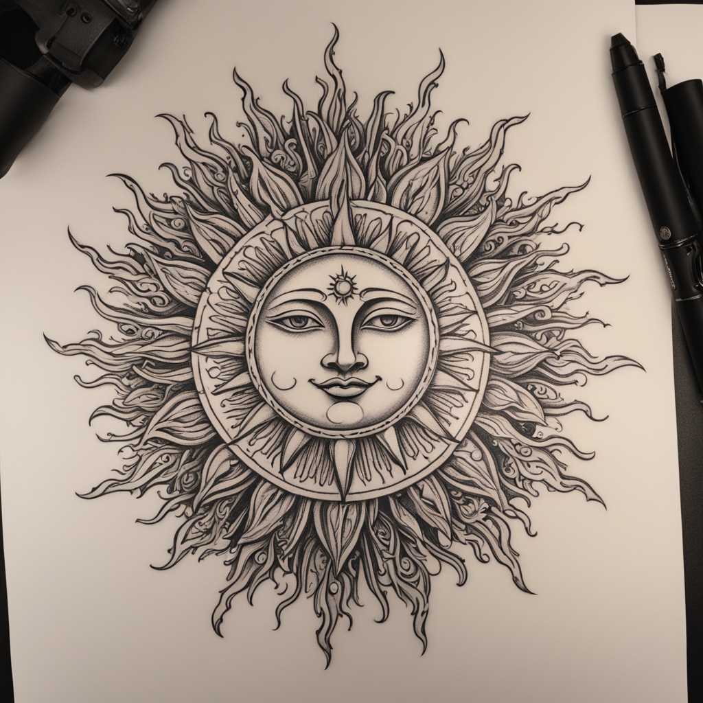 Sun Tattoo Designs design 54, tattoo inspiration